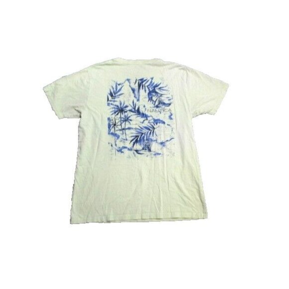 Nautica‎ Shirt Adult Medium Surf Marlin Sword Fish Florida Palm Tree Beach Mens - Picture 1 of 9